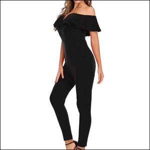 Black XL off shoulder Jumpsuit